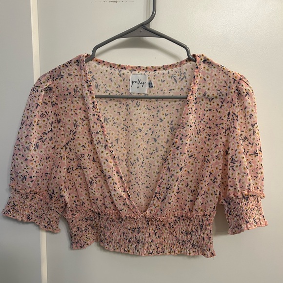 Oh Polly Tops - Princess Polly Floral Crop Top